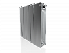 Биметаллический секционный радиатор Royal Thermo PianoForte Silver Satin 500x8 секций цена